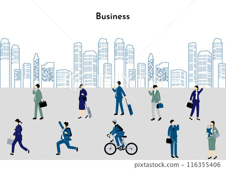 Landscape in the business area 116355406