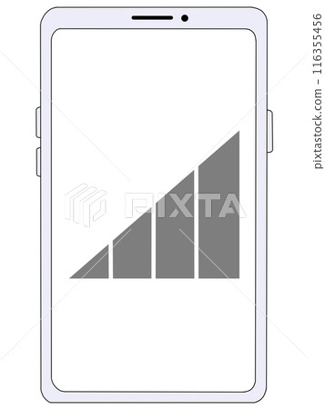 Antenna 2 displayed inside a smartphone (white) (no signal) (screen transparent) Antenna 2 displayed inside a smartphone (white) (no signal) (screen transparent) 116355456