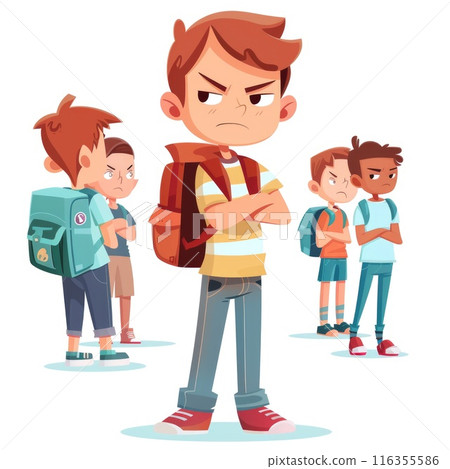 The impact of bullying, a stark portrayal of the emotional and psychological toll inflicted by harassment and aggression in schools and communities 116355586