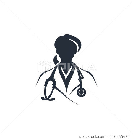 Logo medicine doctor, pharmacology treatment, family care hospital. Minimalistic banner copy space creative VIP promotion vitruvian man Logo medicine doctor, pharmacology treatment, family care hospital. Minimalistic banner copy space creative VIP promotion vitruvian man 116355621