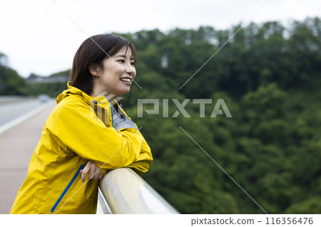 A young woman in nature A young woman in nature 116356476