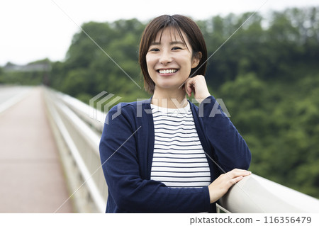 A young woman in nature A young woman in nature 116356479