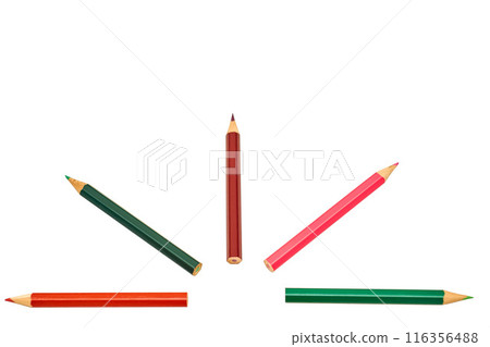 Educatuon,notice.Colored pencils for drawing on paper on white, inspired Educatuon,notice.Colored pencils for drawing on paper on white, inspired 116356488