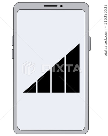 Antenna 2 (radio signal 4) displayed inside a smartphone (silver) 116356532