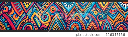 Traditional Peruvian native design national pattern 116357136