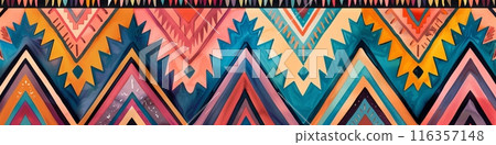 Traditional Peruvian native design national pattern 116357148