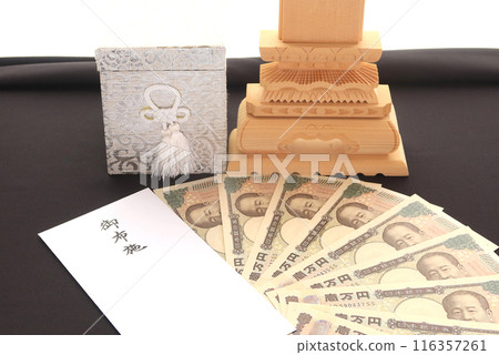 The new 10,000 yen note by Eiichi Shibusawa and the donation envelope Image of donations to ceremonial occasions and priests 7 The new 10,000 yen note by Eiichi Shibusawa and the donation envelope Image of donations to ceremonial occasions and priests 7 116357261