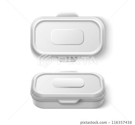 Plastic food containers set 116357438