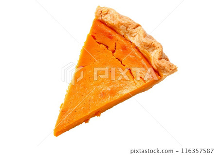 Freshly baked pumpkin pie filling a stunning lattice crust isolated on white transparent background Freshly baked pumpkin pie filling a stunning lattice crust isolated on white transparent background 116357587