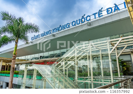 Vietnam: Da Nang International Airport in Da Nang, a popular resort town in Vietnam 116357992