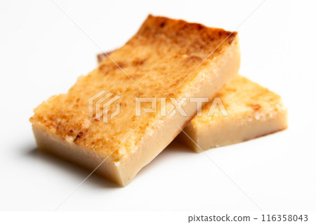Quesada pasiega typical sweet dessert from Cantabria isolated on balcony background 116358043