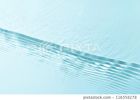 Serene beauty of water wave forming a straight line. Perfect for design projects and backgrounds in minimalist style. Serene beauty of water wave forming a straight line. Perfect for design projects and backgrounds in minimalist style. 116358278