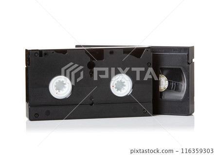 classic VHS video tape isolated on a white background 116359303