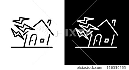 Simple noise and living sound line icons 116359363