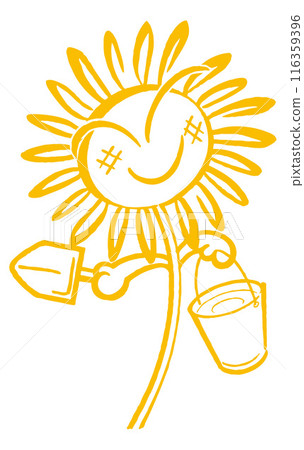 Sunflower characters 116359396