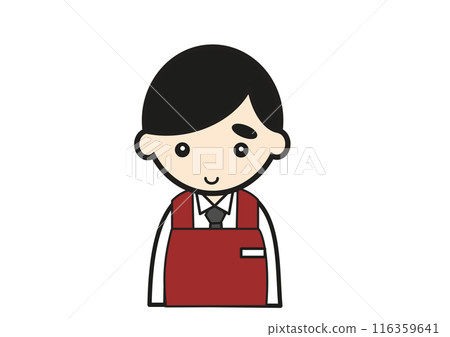 Male supermarket clerk Male supermarket clerk 116359641