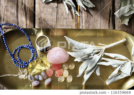 Power stones and white sage - Good luck items 116359669