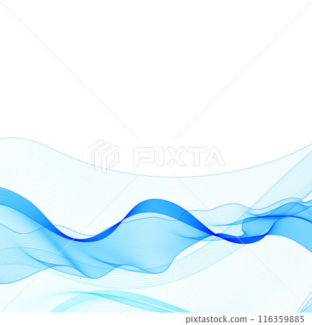 blue wave abstraction. Brochure Template. eps 10 116359885