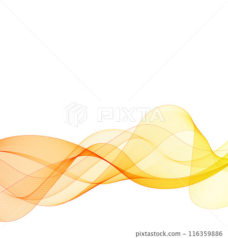 yellow wave. abstract graphics. illustration. eps 10 116359886