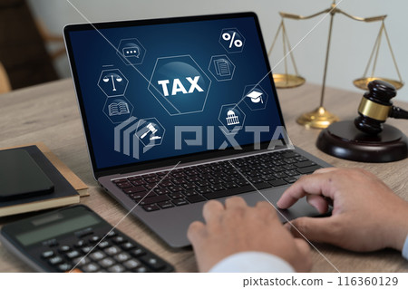 Tax deduction planning involves Business Documents checking searching document legal report for analysis TAX Tax deduction planning involves Business Documents checking searching document legal report for analysis TAX 116360129