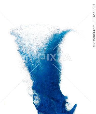 Blue Sand Storm desert with wind blow spin swirl around. Blue sand tornado storm with high wind. Fine Sand circle around, White background Isolated throwing particle element object Blue Sand Storm desert with wind blow spin swirl around. Blue sand tornado storm with high wind. Fine Sand circle around, White background Isolated throwing particle element object 116360405