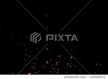 Red wine bubble Water splash on object to create shape form fluttering in droplet and wave. Cherry tomato juice droplet water to object make curve drop blood explosion. Black background isolated 116360422