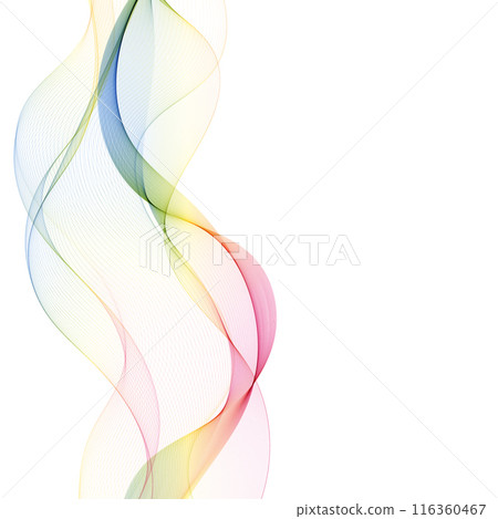 colorful abstract wave. layout for presentation. eps 10 116360467
