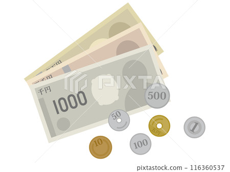 Money image illustration_24th year new banknote version 116360537