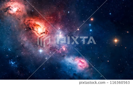 Starry Sky, Colorful Nebulae, Cosmic Dust, Universe, Galaxy Beauty, Space, Astronomical Phenomena, Celestial Bodies, Night Sky, Astronomy Background 116360563