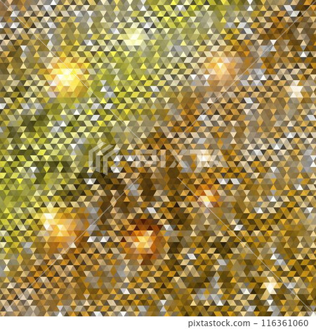Background of geometric shapes. gold mosaic pattern. Retro triangle background. eps 10 116361060