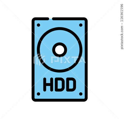Hard disk icon icon 116361596