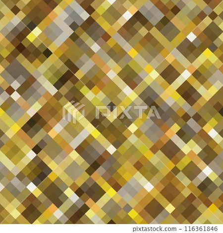 Colored square pattern background - geometrical vector graphic from diagonal squares in gray and golden. eps 10 Colored square pattern background - geometrical vector graphic from diagonal squares in gray and golden. eps 10 116361846