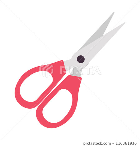 Scissors. Back to school. School supplies. Vector illustration. 116361936