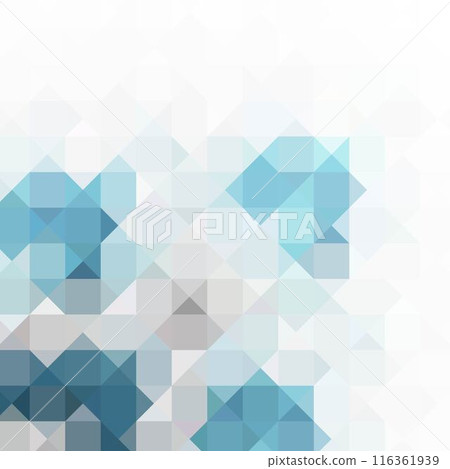 Abstract background of blue squares. Geometric mosaic. eps 10 116361939