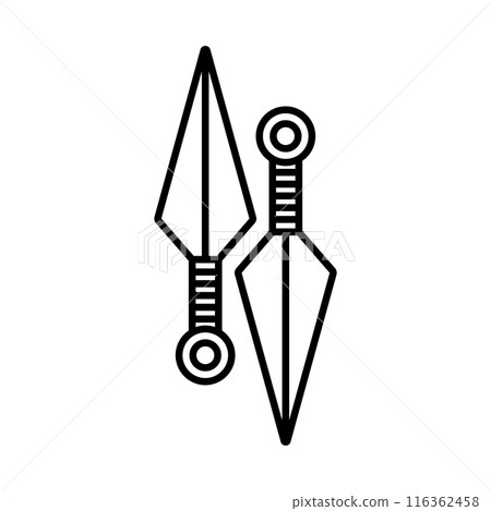 kunai icon symbol 116362458