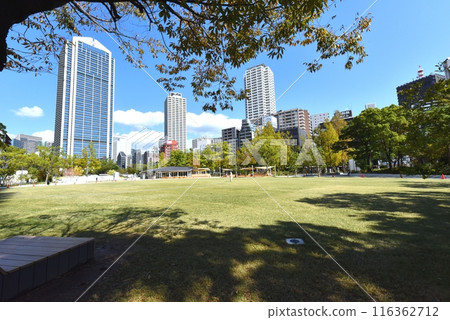 Kobe City Hall seen from the East Amusement Park 116362712