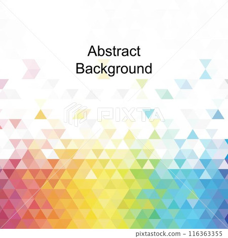 colored triangular shapes. polygonal style. geometric image. red, yellow, blue colors. eps 10 116363355