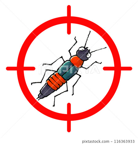 Burn insect target mark Burn insect target mark 116363933
