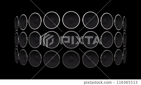 迪斯科俱樂部派對音響揚聲器 CG 3D 插圖 116365513