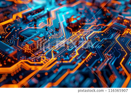 IC circuit board flow design concept. 116365907