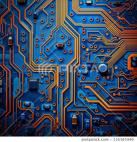 IC circuit board flow design concept. IC circuit board flow design concept. 116365940