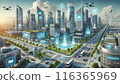 Modern city: Smart city 116365969
