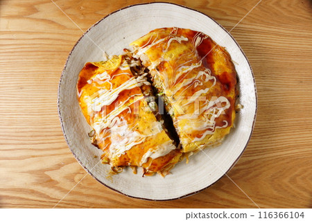 Omu soba egg roll Omu soba egg roll 116366104