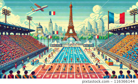 受奧運啟發的插圖 受奧運啟發的插圖 116366144
