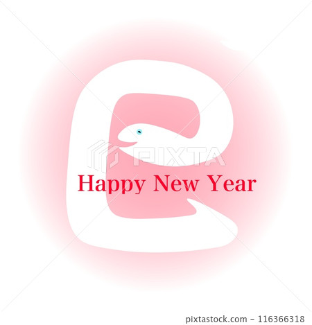 蛇年賀年片材質方塊 116366318