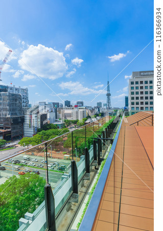 從中日大廈7樓屋頂廣場眺望(愛知縣名古屋市) 從中日大廈7樓屋頂廣場眺望(愛知縣名古屋市) 116366934