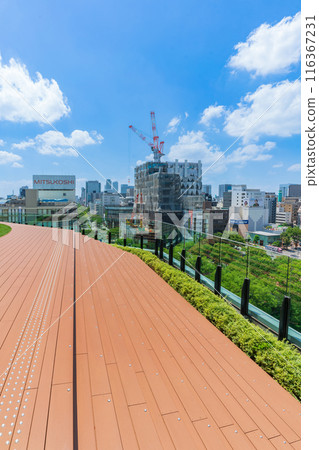 Chunichi Building, view from the rooftop plaza on the 7th floor (Nagoya City, Aichi Prefecture) 116367231
