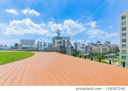 Chunichi Building, view from the rooftop plaza on the 7th floor (Nagoya City, Aichi Prefecture) 116367240