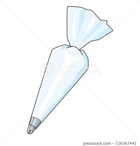 Piping bag with cream Piping bag with cream 116367441
