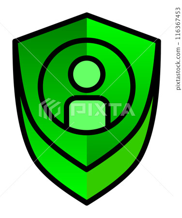 用於保護個人資訊的安全圖標 116367453